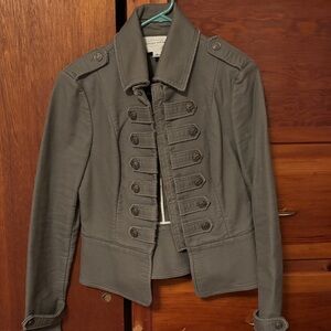 Banana Republic Olive Green Military-Style Utility Jacket